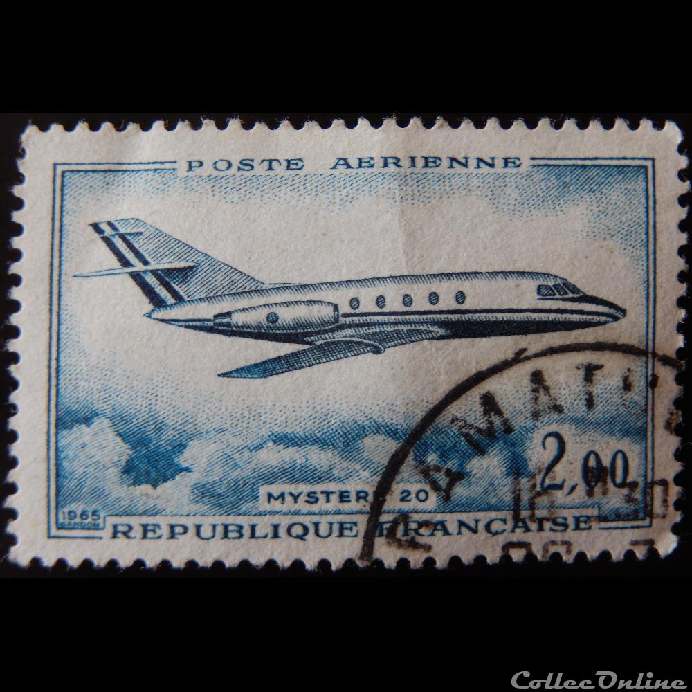 PA042 Avion Mystère 20 2F timbre france pa042 avion mystere 20 2f