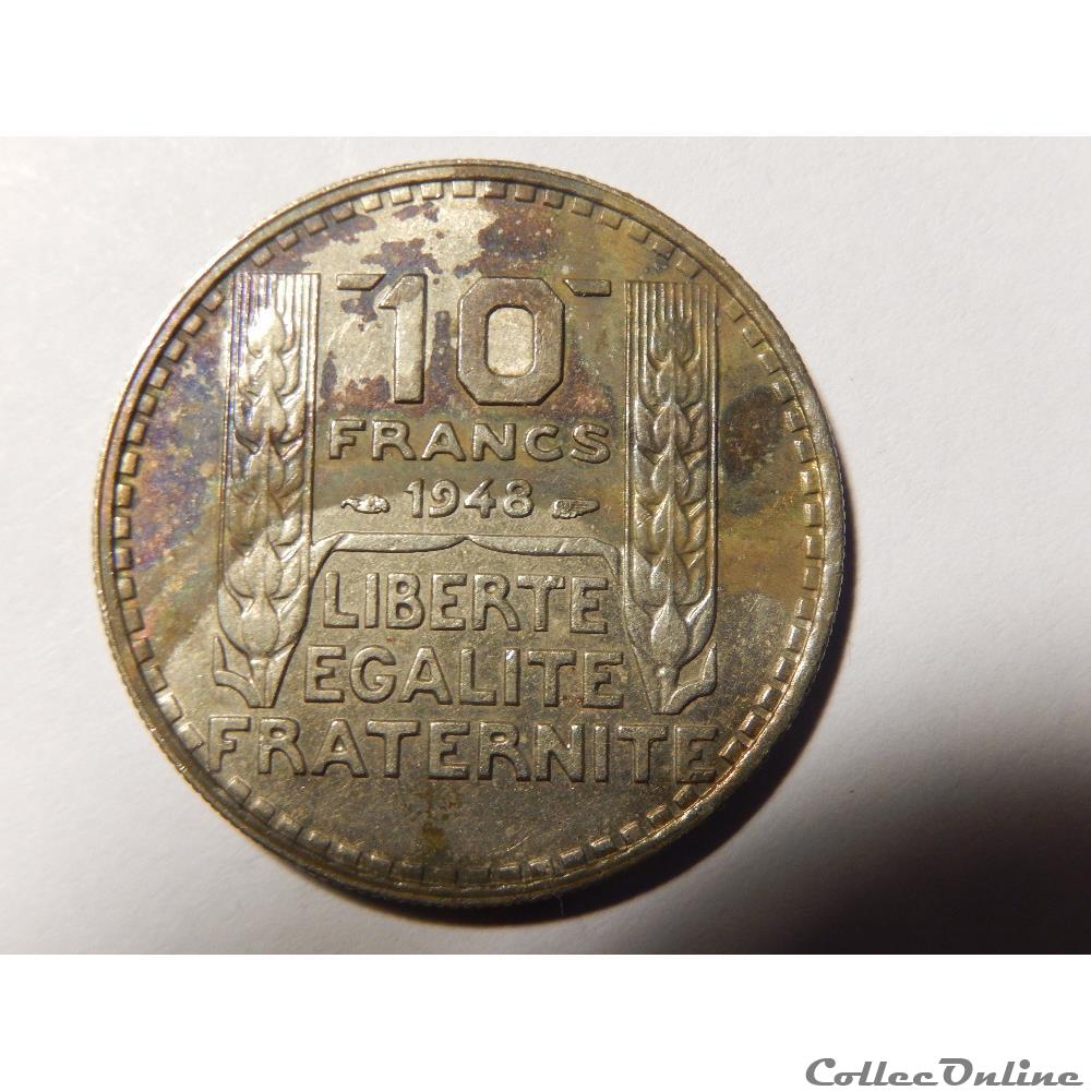 10 Francs Turin petite tête 1948 monnaie france moderne 10 francs turin petite tete 1948