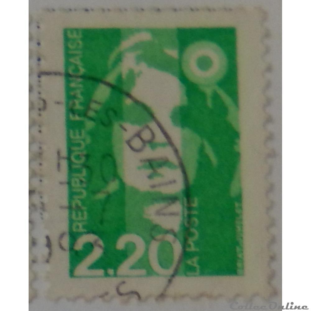 02790 Marianne de Briat 2F20 vert jaune émeraude de 1993 timbre france 02790 marianne de briat 2f20 vert jaune emeraude de 1993