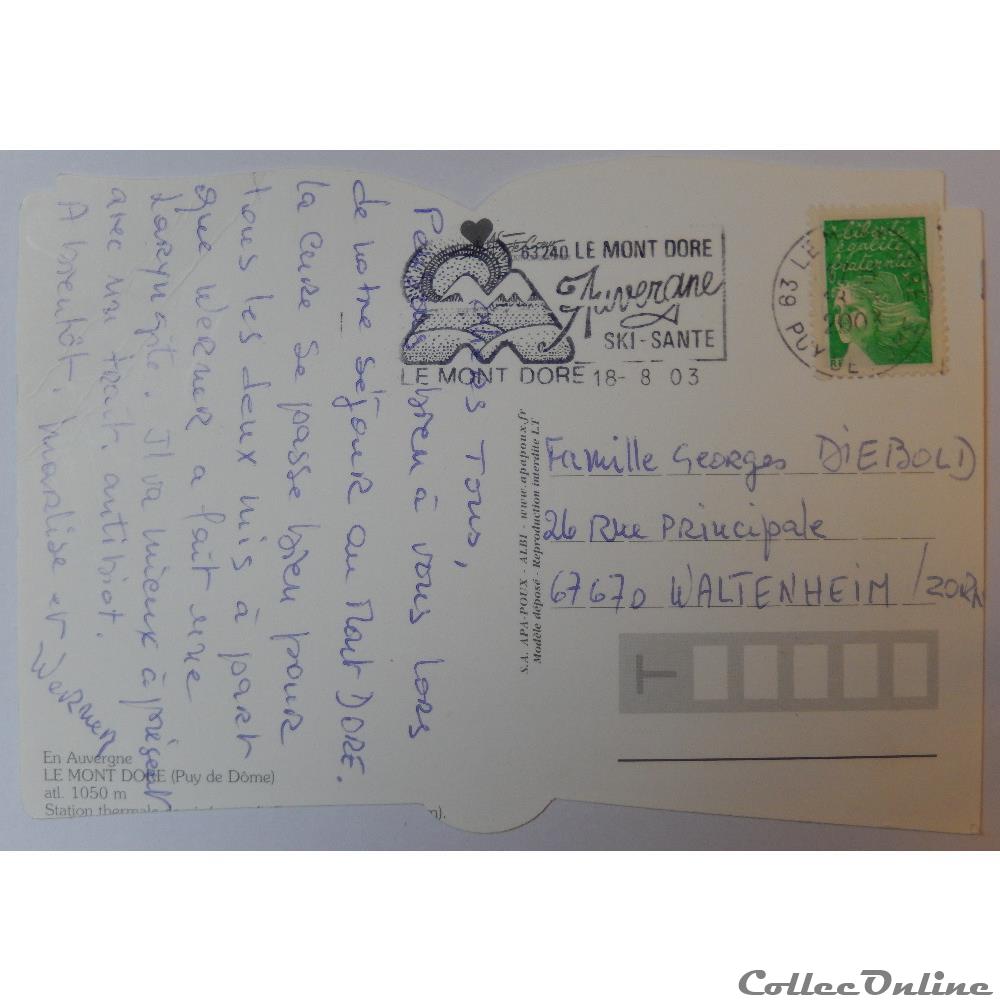 CP du Puy-de-Dôme, Le Mont Dore carte postale france auvergne cp du puy de dome le mont dore