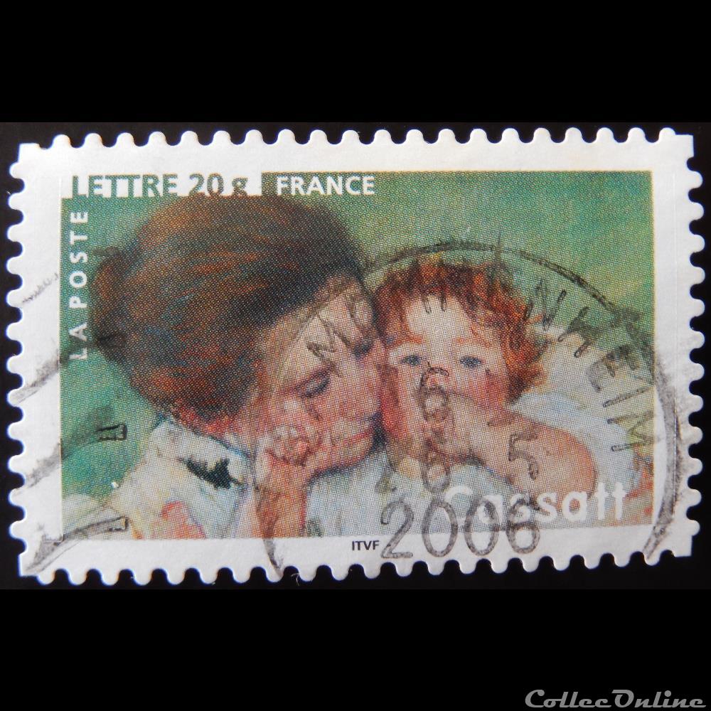03868 Mary Cassatt «Mère et enfant» 1886 20 gr de 2006 timbre france 03868 mary cassatt mere et enfant 1886 20 gr de 2006