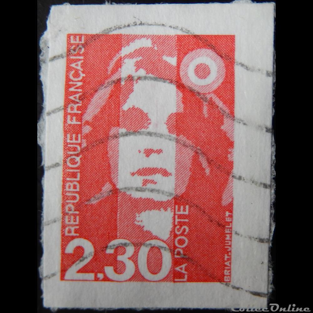 02630 Marianne de Briat rouge 2.30F de 1990 - Stamps - Europe