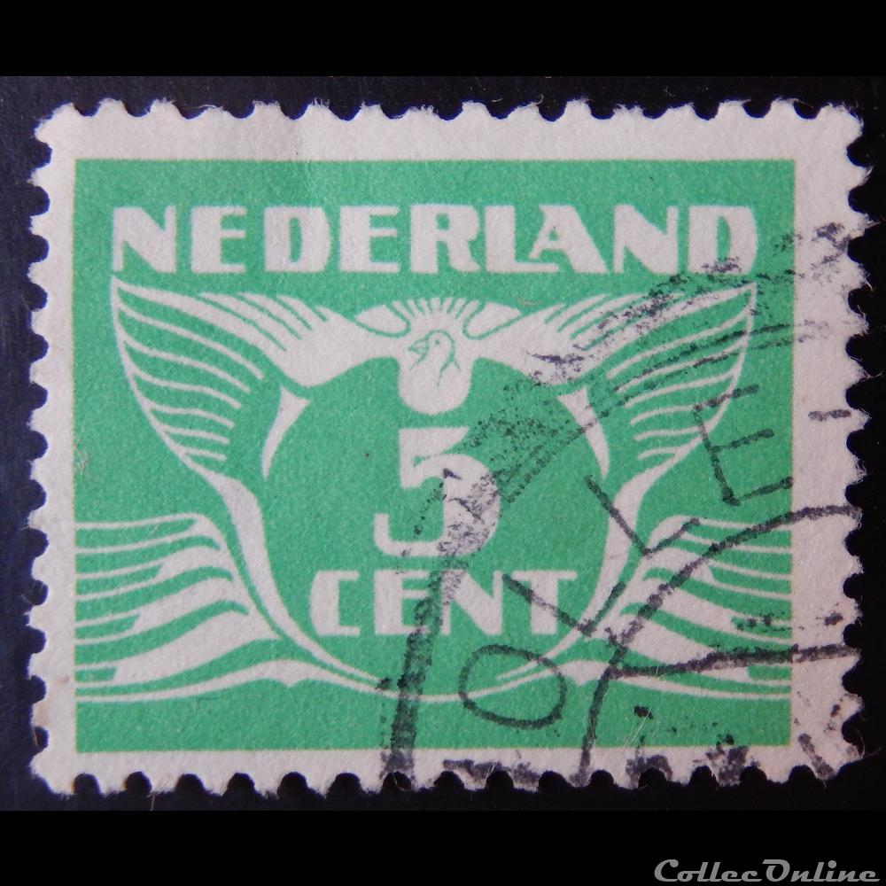 Pays-Bas 00370 chiffre et colombe 5c de 1941 timbre europe pays bas 00370 chiffre et colombe 5c de 1941