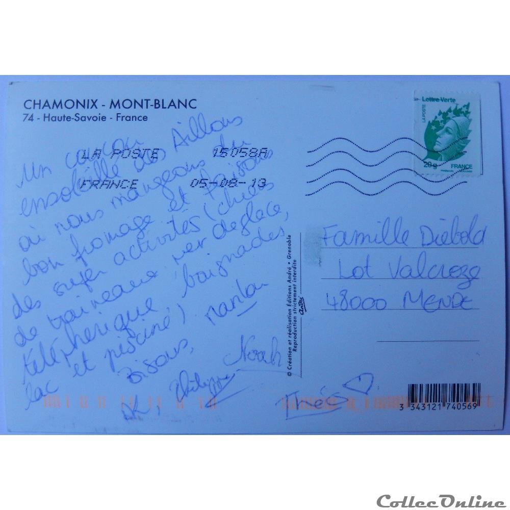 CP de Haute-Savoie, Chamonix, Mont Blanc carte postale france rhone alpe cp de haute savoie chamonix mont blanc