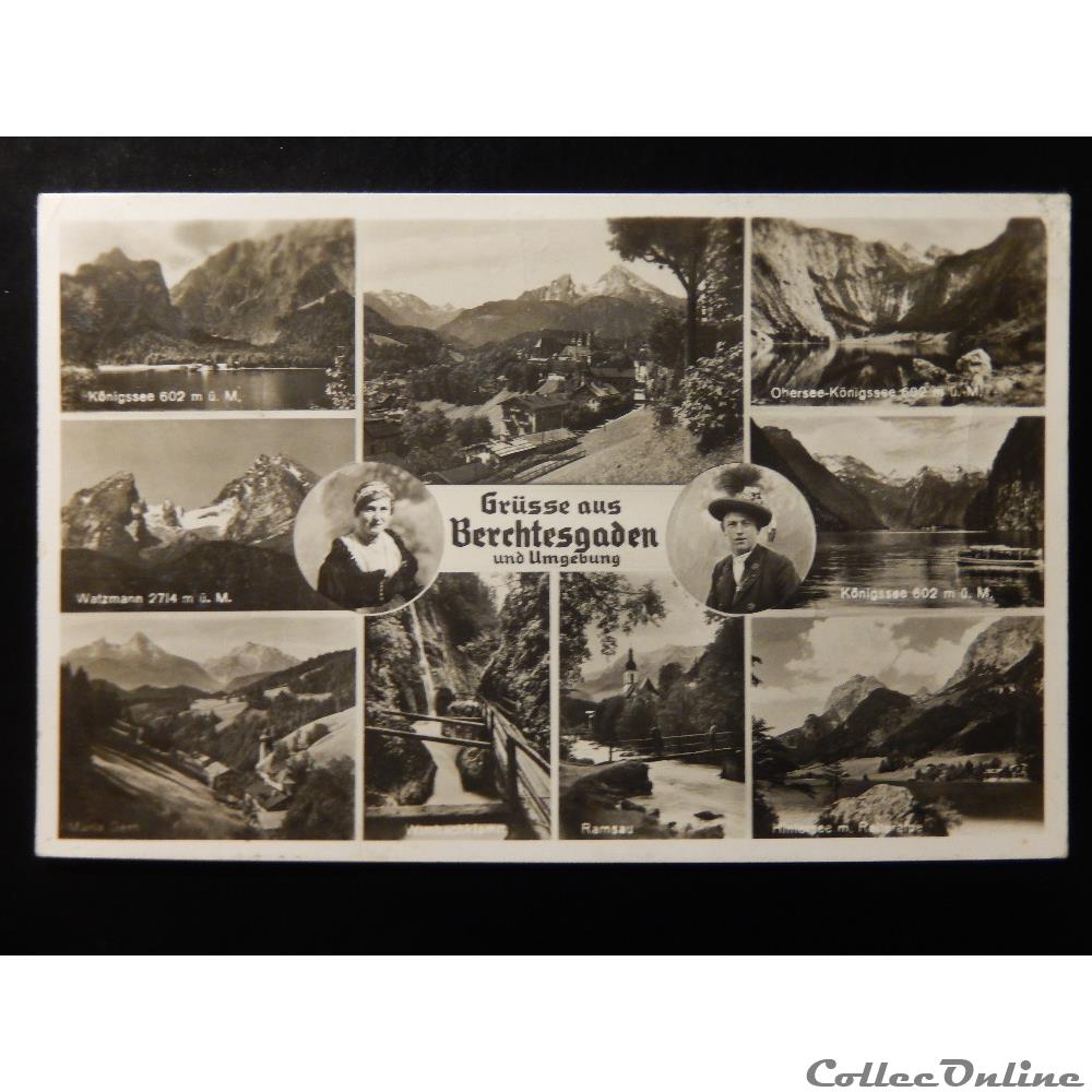 CPA d'Allemagne, Berchtesgaden carte postale europe alsace cpa allemagne berchtesgaden