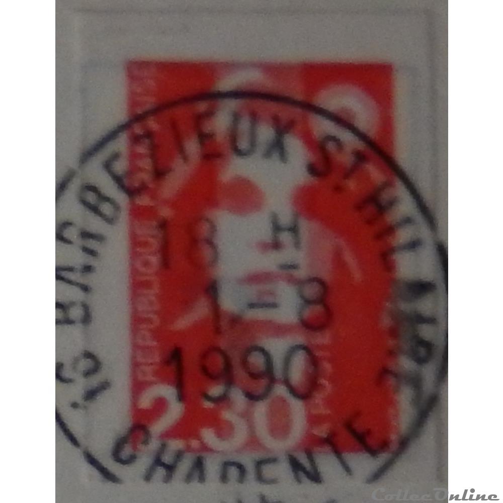 AA00001 Marianne de Briat rouge 2.30F de 1990 5 timbre france aa00001 marianne de briat rouge 2 30f de 1990
