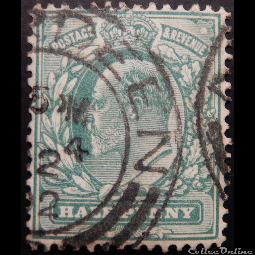 Royaume-Uni 00124 roi Edward VII 1/2d de 1911 timbre europe royaume uni 00124 roi edward vii 1 2d de 1911
