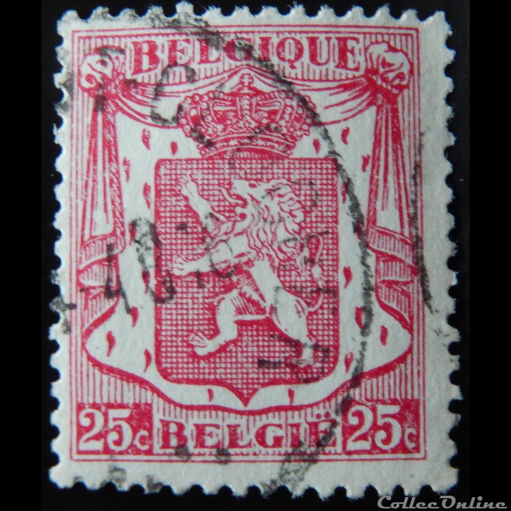 Belgique 00423 lion debout 25c de 1936 timbre europe belgique 00423 lion debout 25c de 1936