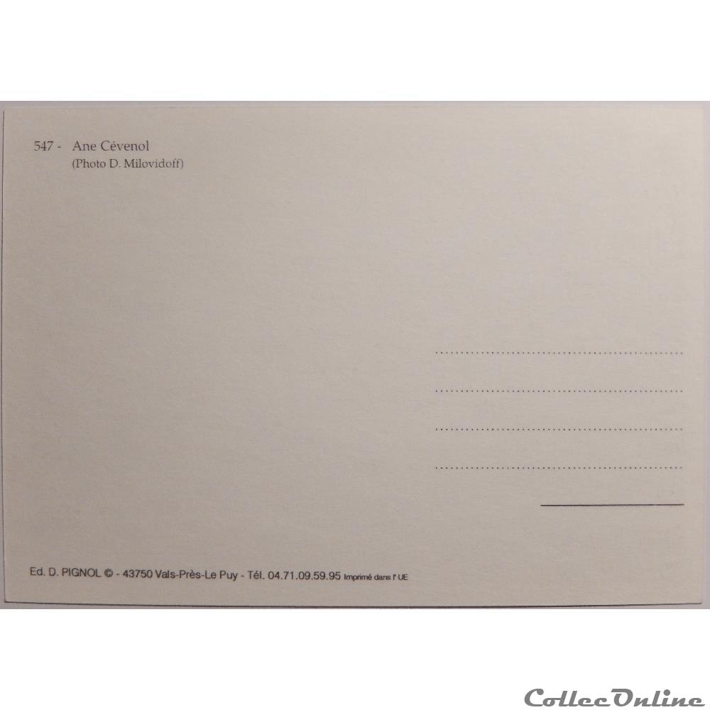 carte postale france languedoc roussillon cp animaux ane