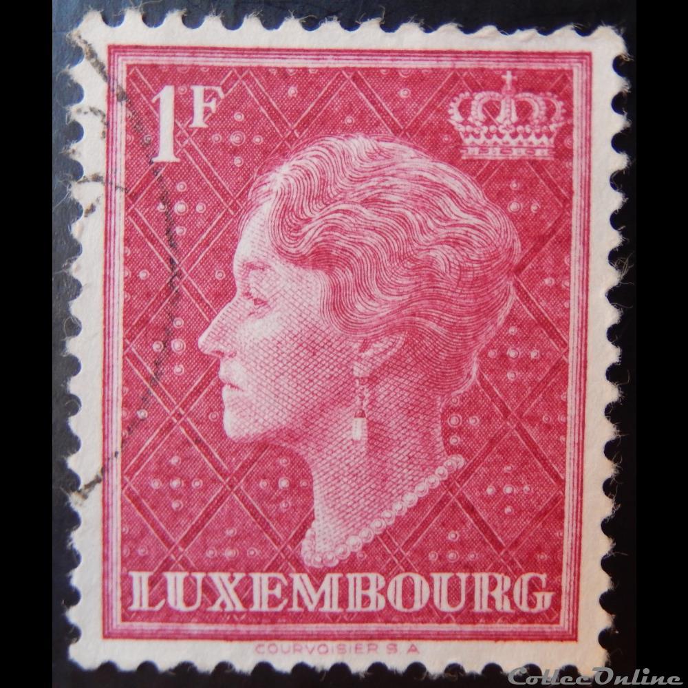 timbre europe luxembourg 00418 grande duchesse charlotte 1f de 1948