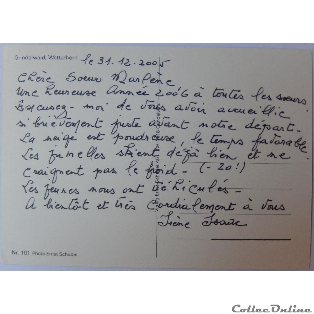CP de Suisse, Berne, Grindelwald carte postale europe languedoc roussillon cp de suisse berne grindelwald