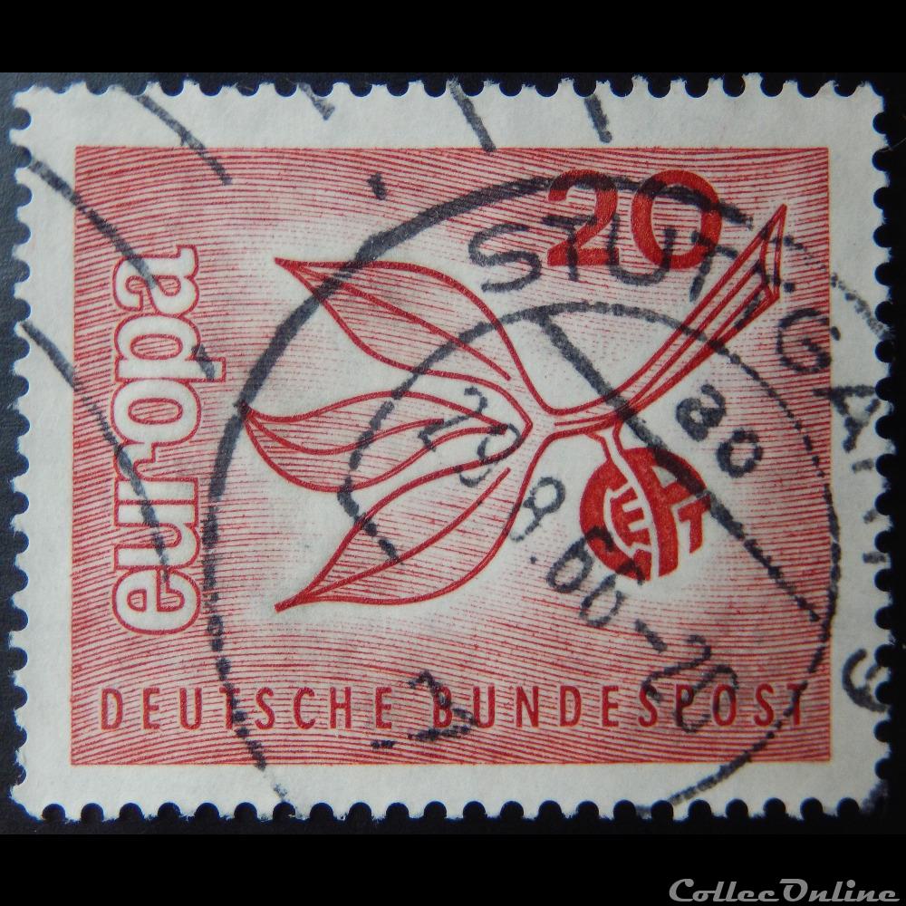 Allemagne RFA 00351 Europa CEPT, fruit 20pf de 1965 timbre europe allemagne rfa 00351 europa cept fruit 20pf de 1965