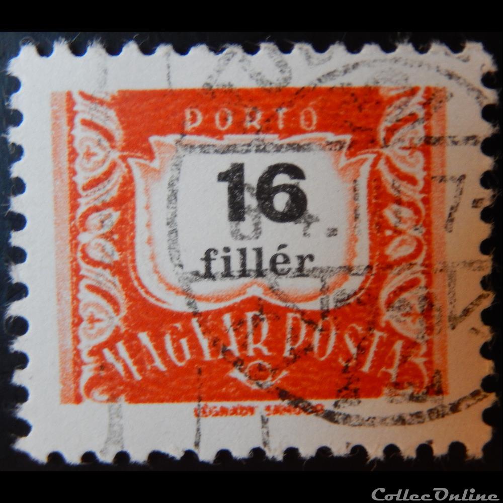 Hongrie T0222B chiffre 16f de 1965 timbre europe hongrie t0222b chiffre 16f de 1965