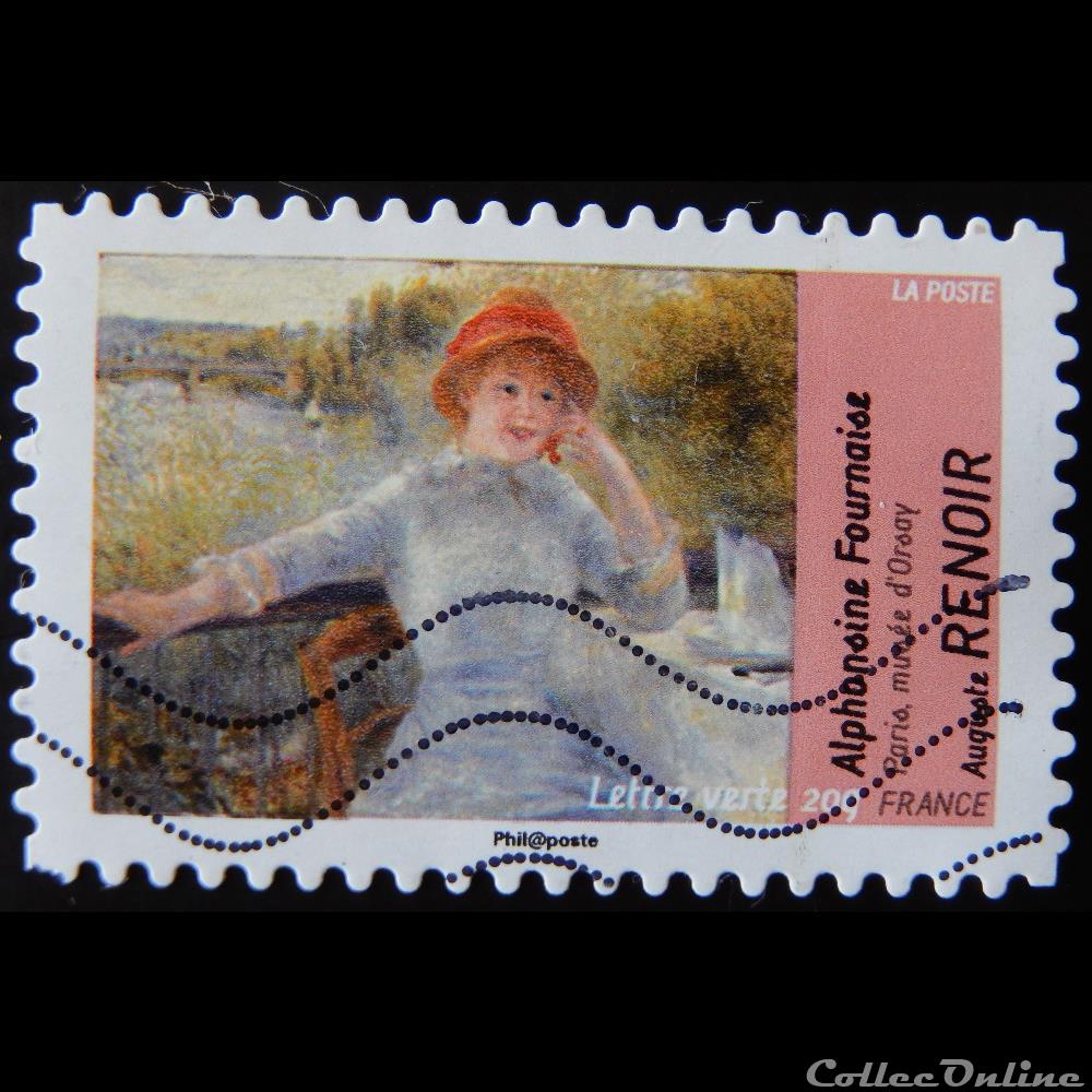 AA00830 Alphonse Fournaise de Renoir 20g timbre france aa00830 alphonse fournaise de renoir 20g