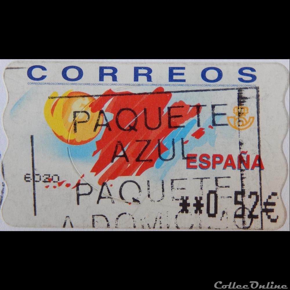 Espagne DI0049A carte de l'Espagne et soleil de 0.52 à 0.58€ de 2001 2 timbre europe espagne di0049a carte de espagne et soleil de 0 52 a 0 58 de 2001