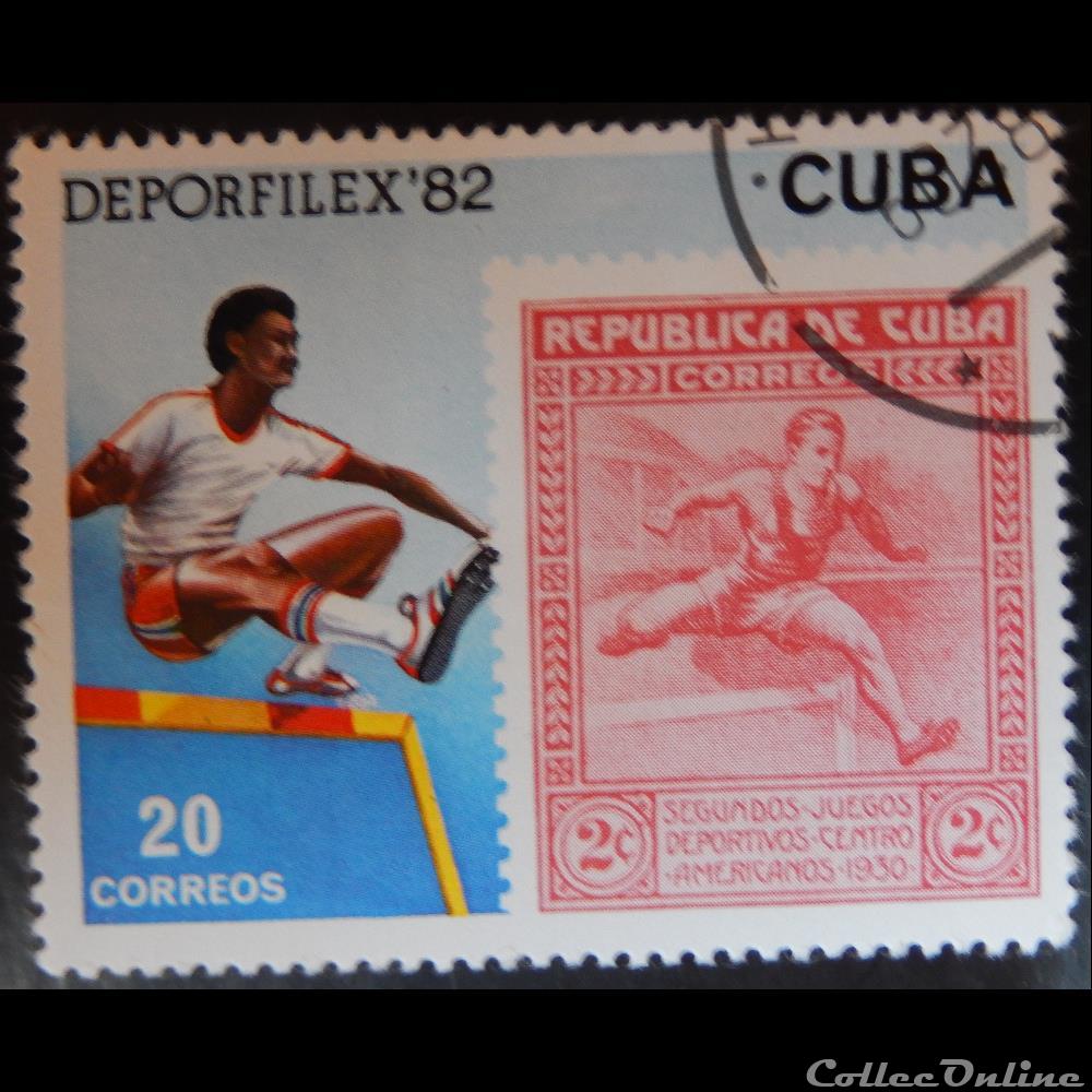 Cuba 02368 exposition philatélique 30c de 1982 timbre amerique cuba 02368 exposition philatelique 30c de 1982