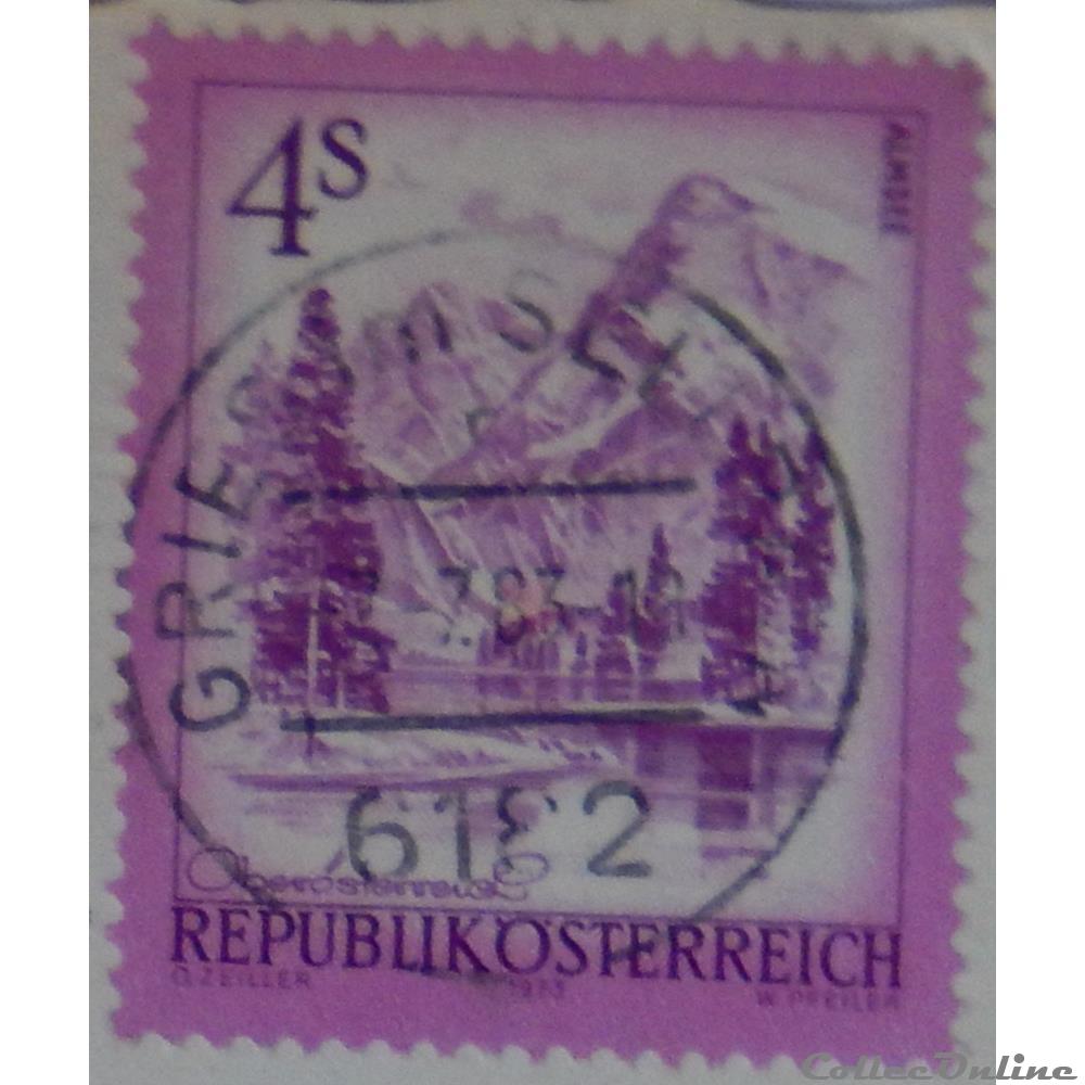 timbre europe autriche 01259 almsee haute autriche 4s de 1973
