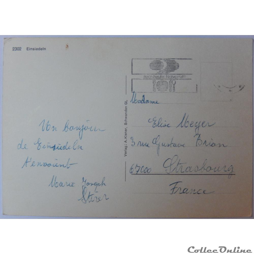 CP de Suisse, Schwytz, Einsiedeln carte postale europe rhone alpe cp de suisse schwytz einsiedeln