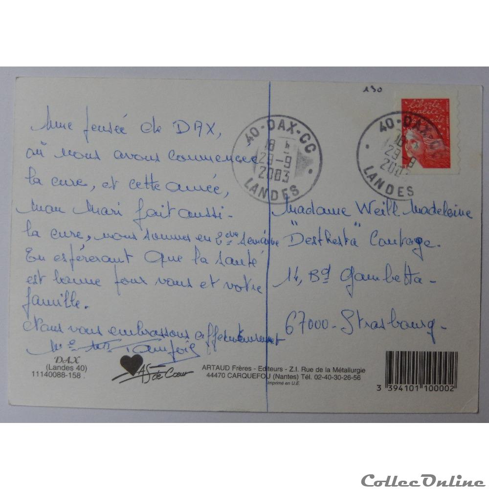 CP des Landes, Dax carte postale france aquitaine cp des landes dax