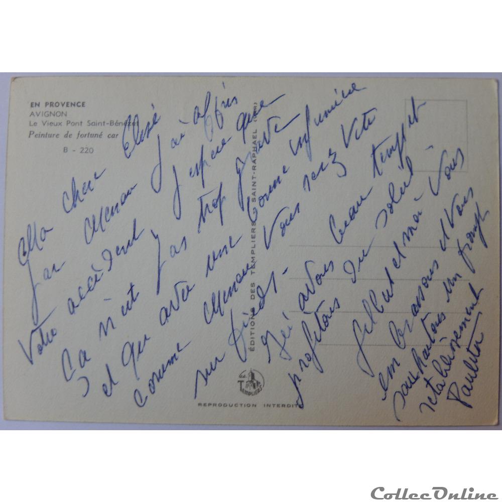 CP du Vaucluse, Avignon carte postale france provence cote azur cp du vaucluse avignon