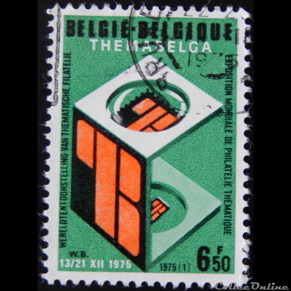 Belgique 01740 exposition mondiale de philatélie 6.50F de 1975 timbre europe belgique 01740 exposition mondiale de philatelie 6 50f de 1975