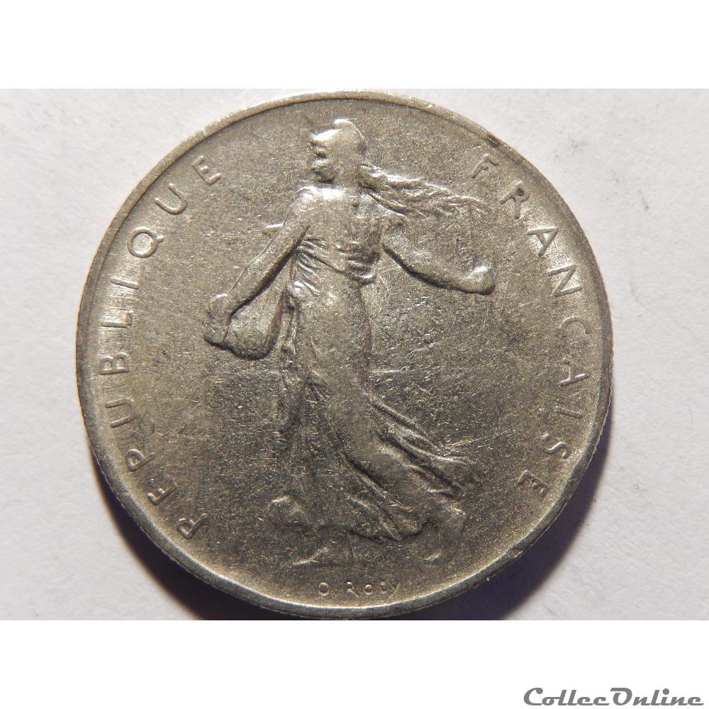 monnaie france moderne 1 franc semeuse 1960