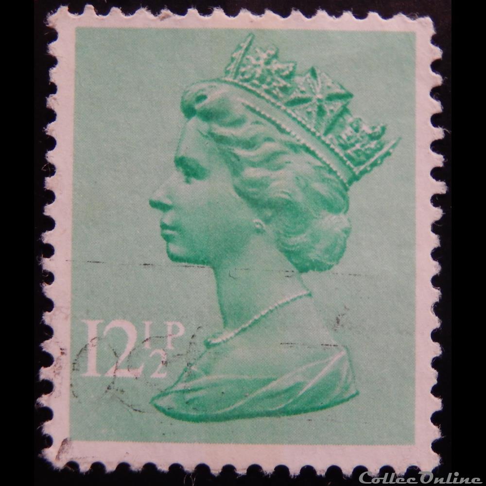 timbre europe royaume uni 01018 reine elisabeth ii 12 1 2p de 1982