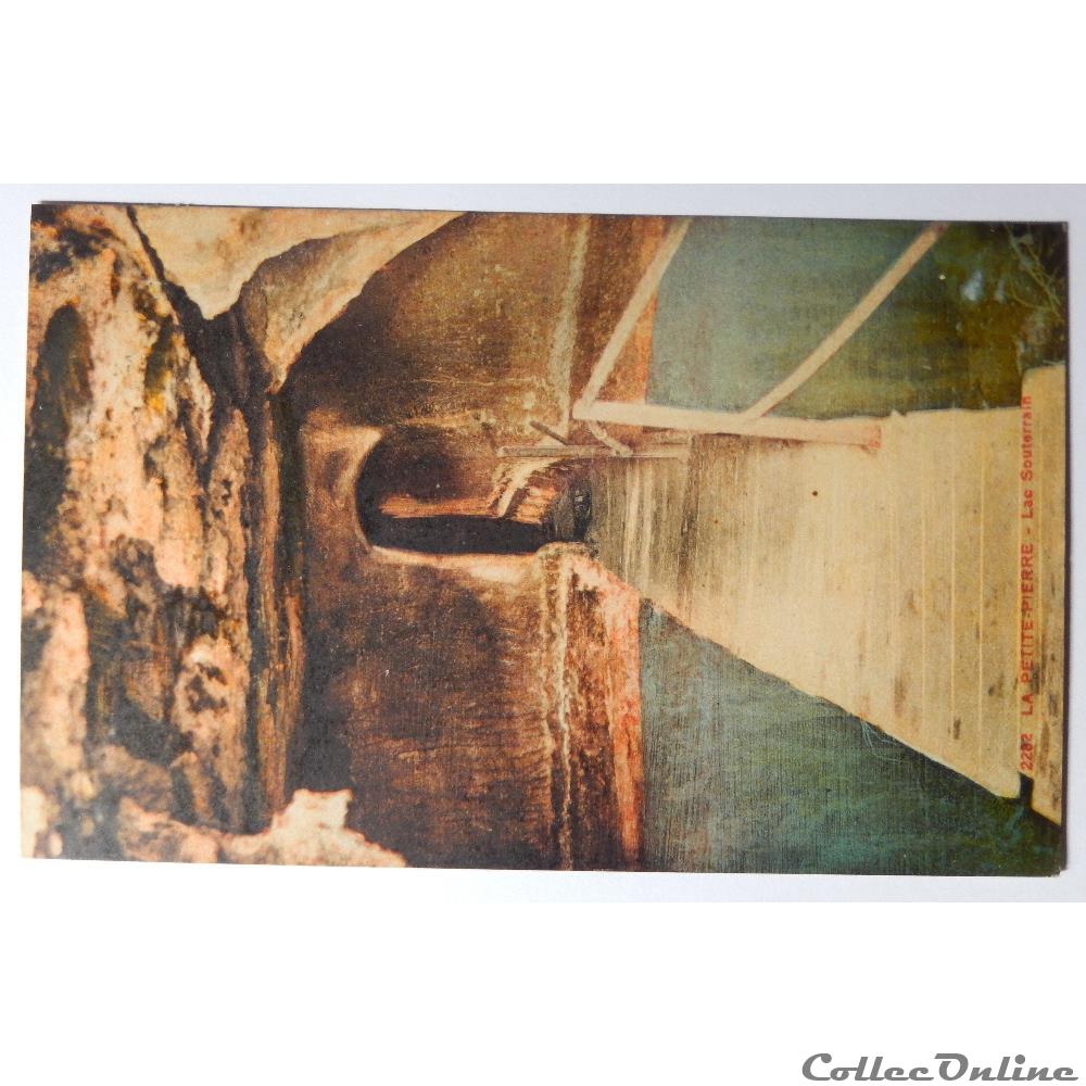 carte postale france alsace cpa de la petite pierre le lac souterrain bas rhin
