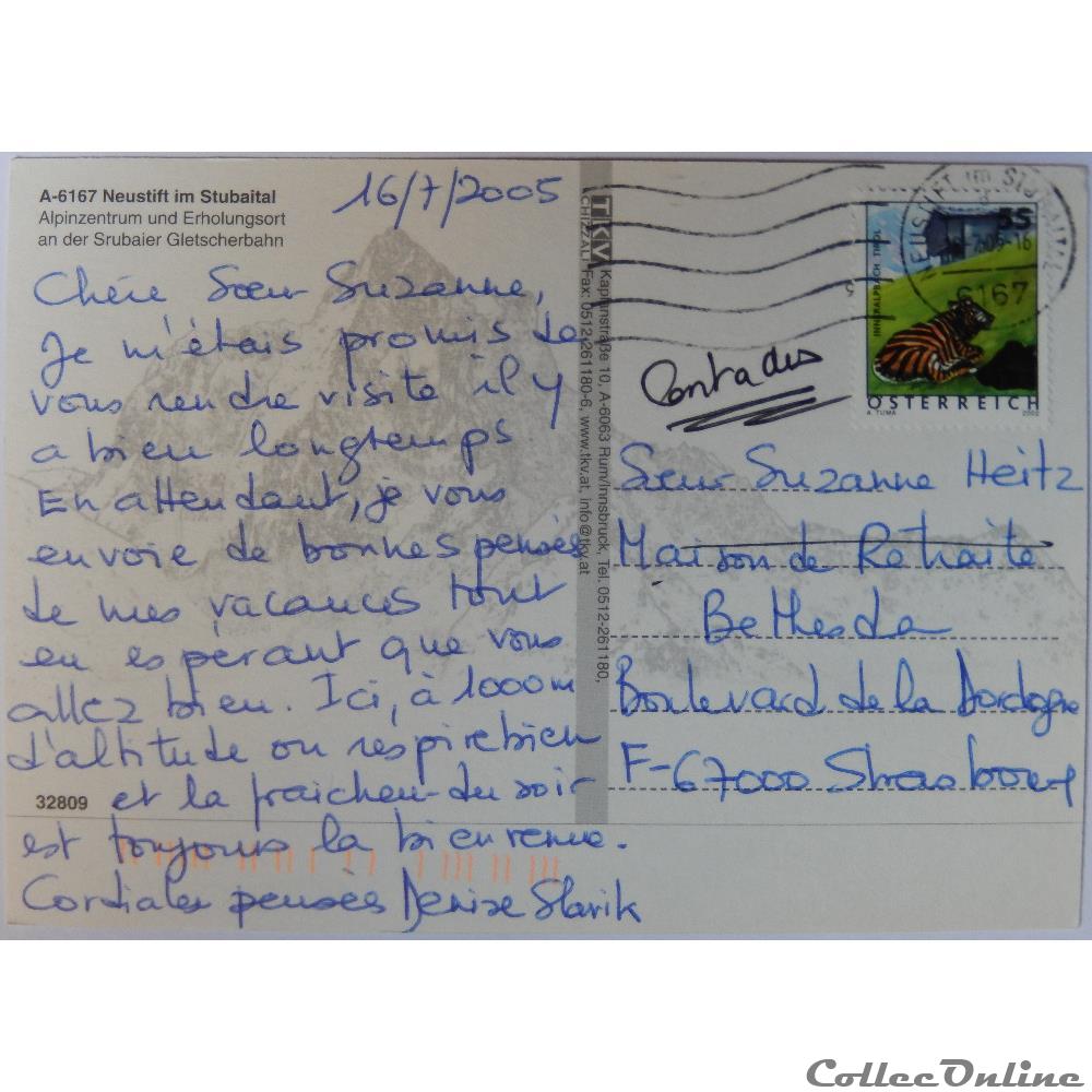 CP d'Autriche, Tirol, Neustift im Stubaital carte postale europe alsace cp autriche tirol neustift im stubaital