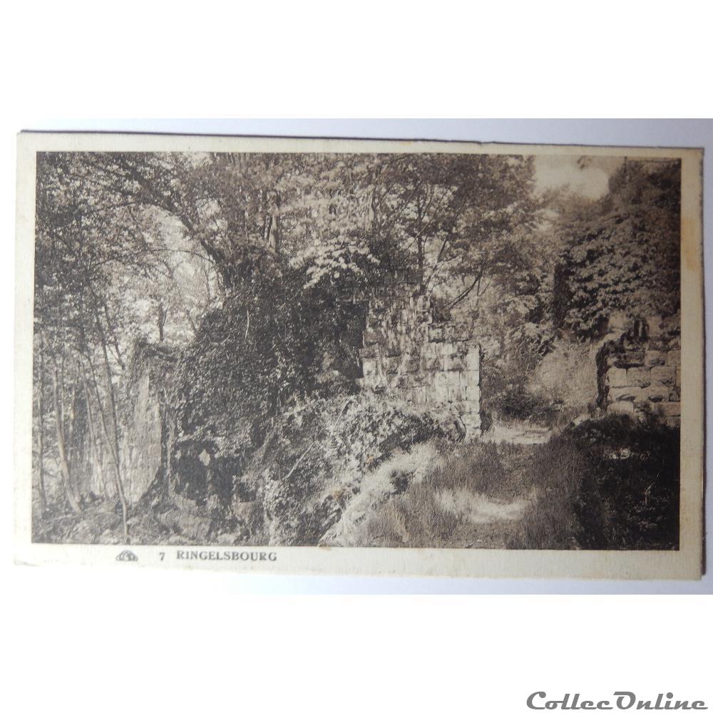 carte postale france alsace cpa de ringelsbourg la ruine du chateau bas rhin