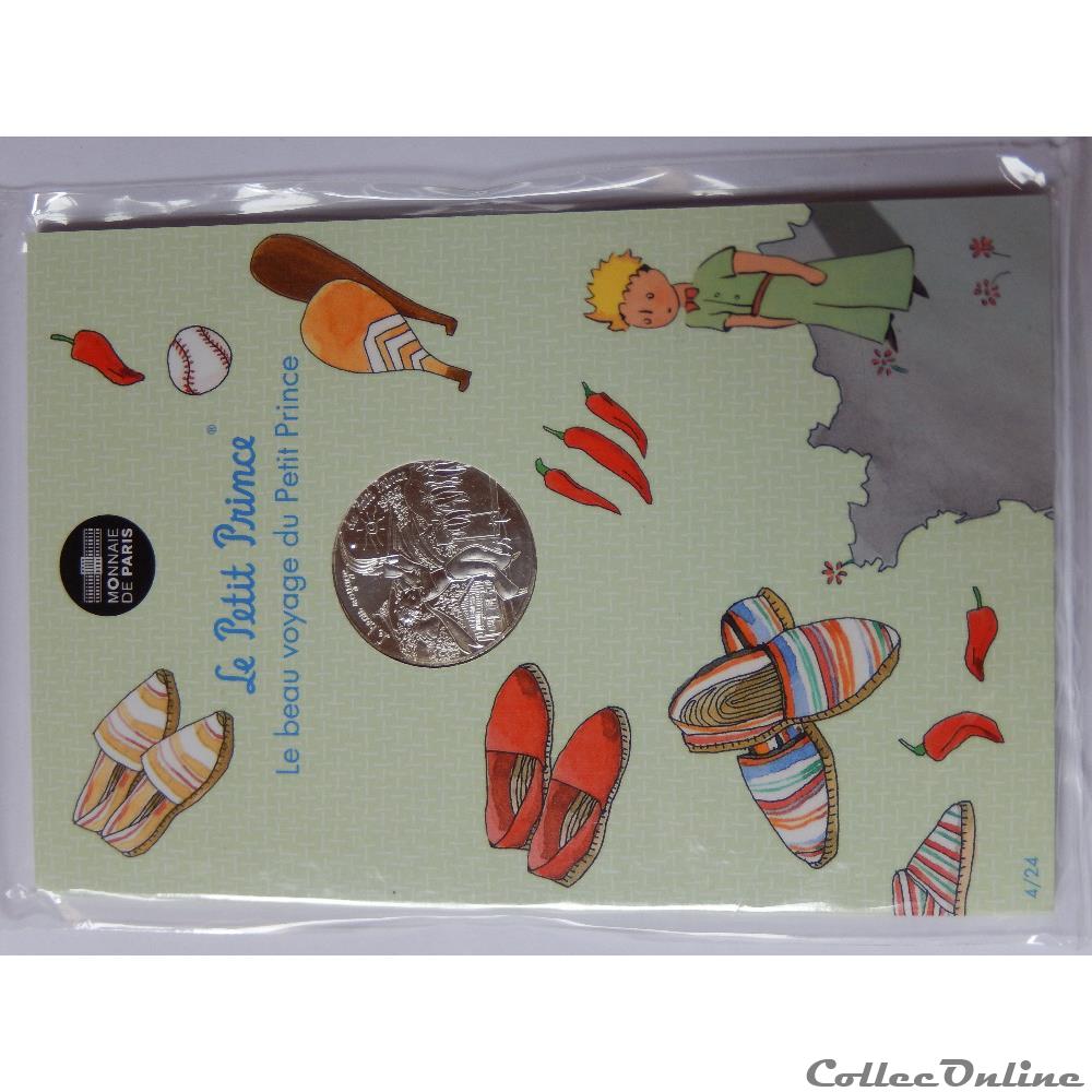 10 euros, le beau voyage du Petit Prince, joue à la pelote Basque 2 monnaie france moderne 10 euros le beau voyage du petit prince joue a la pelote basque