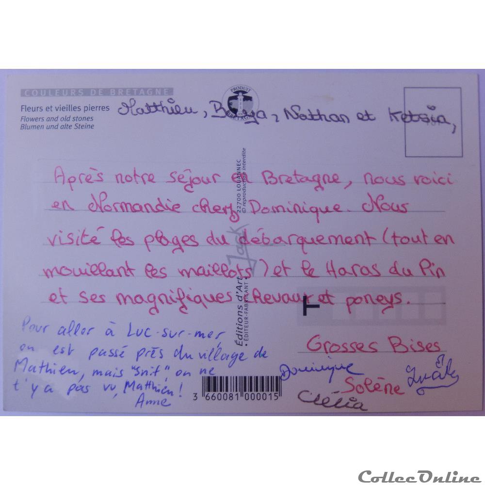 carte postale france cp de bretagne