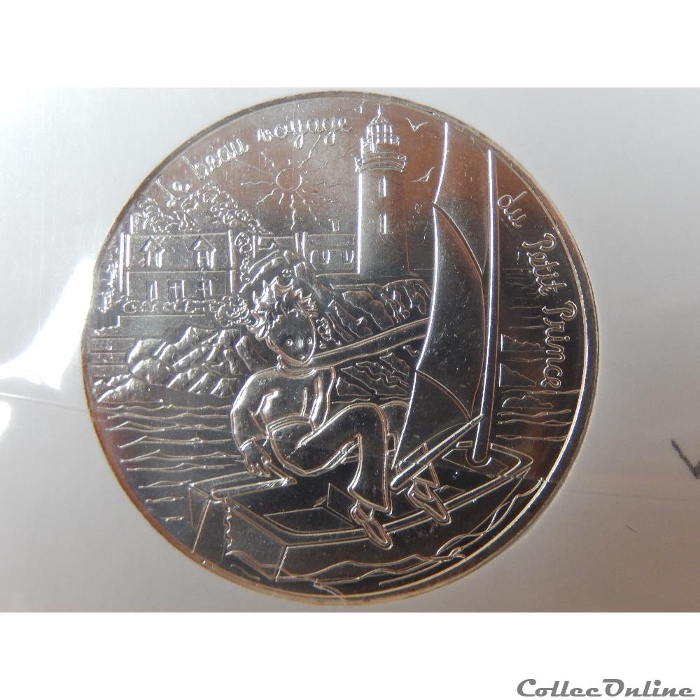 10 euros, le beau voyage du Petit Prince, fait de la voile monnaie france royaume uni 10 euros le beau voyage du petit prince fait de la voile