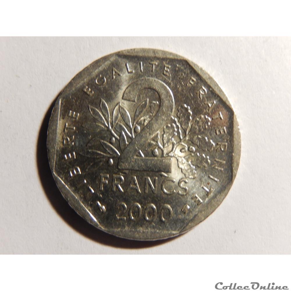 2 Francs Semeuse 2000 monnaie france moderne 2 francs semeuse 2000