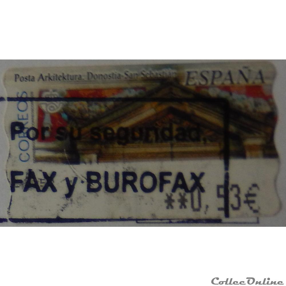 Espagne DI0074 San Sebastian de 0.53€ de 2002 timbre europe espagne di0074 san sebastian de 0 53 de 2002