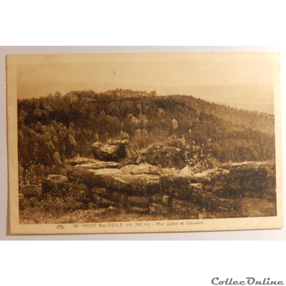carte postale france alsace cpa du mont sainte odile bas rhin