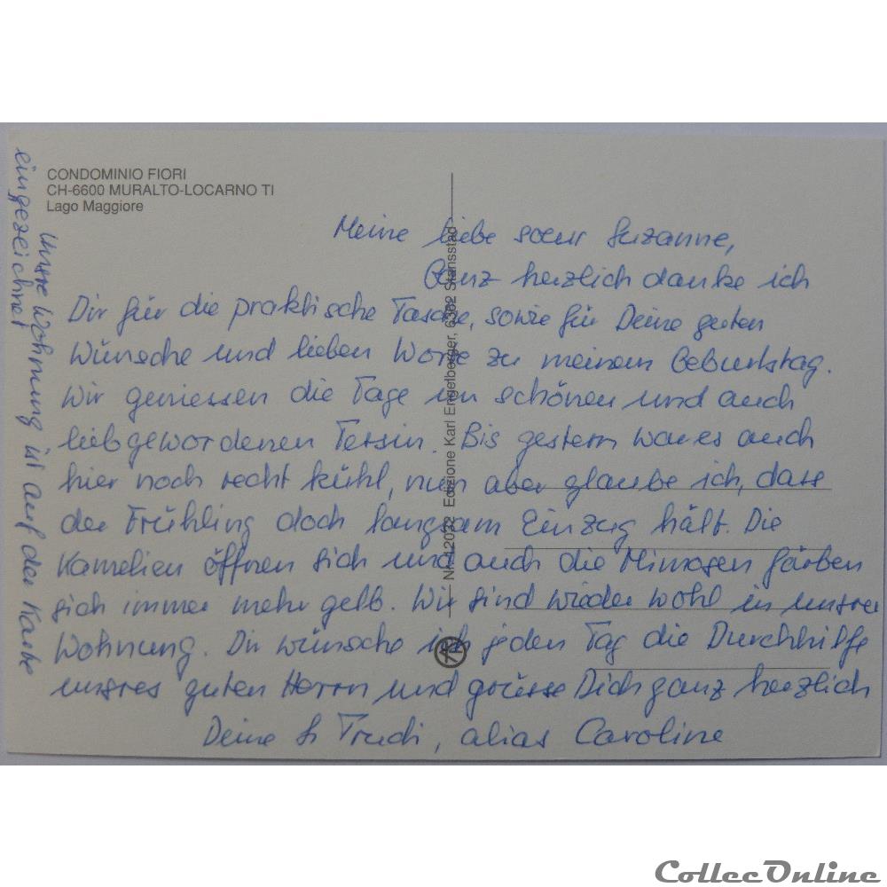 carte postale europe aquitaine cp de suisse le tessin muralto locarno