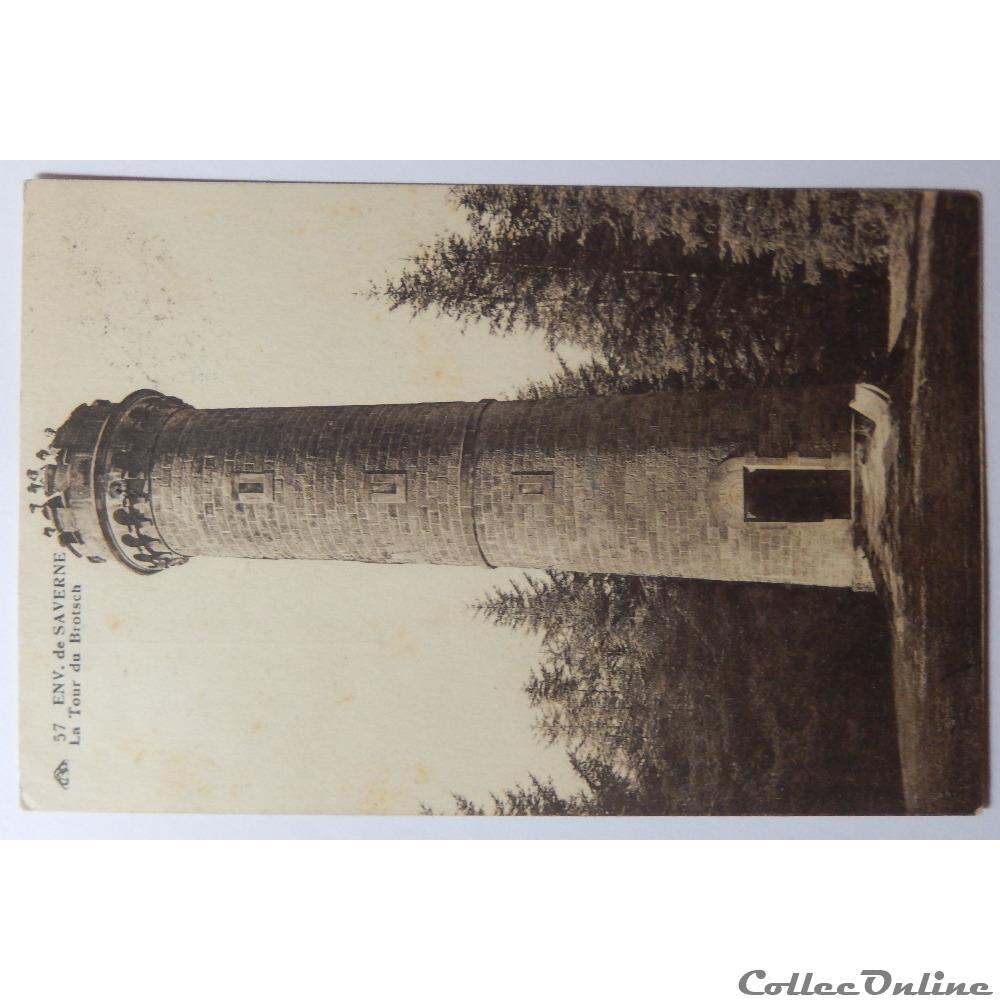 carte postale france alsace cpa de saverne la tour du brotsch bas rhin