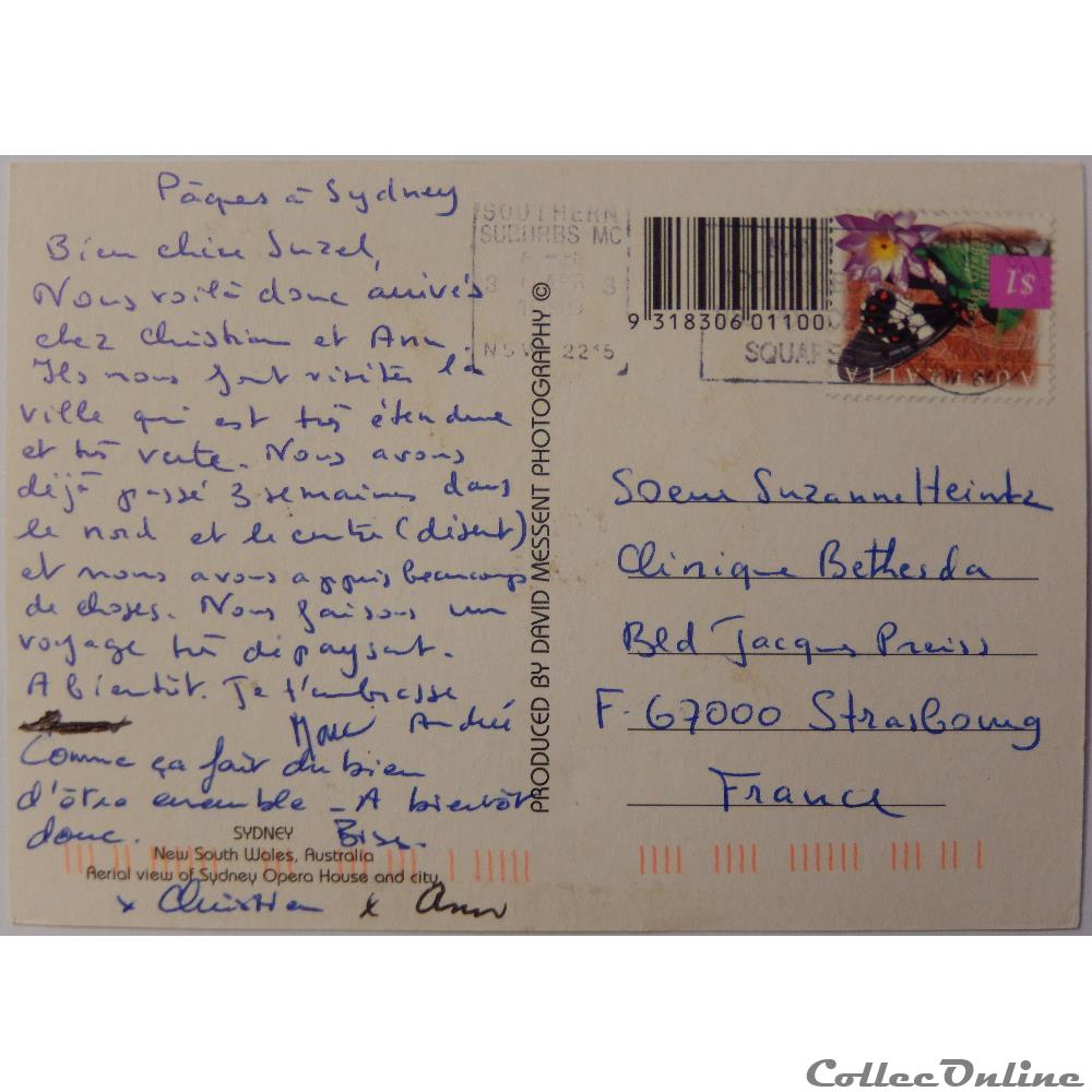 carte postale autre alsace cp australie sydney