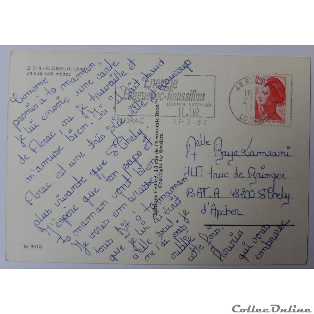 CP de Lozère, Florac carte postale france languedoc roussillon cp de lozere florac