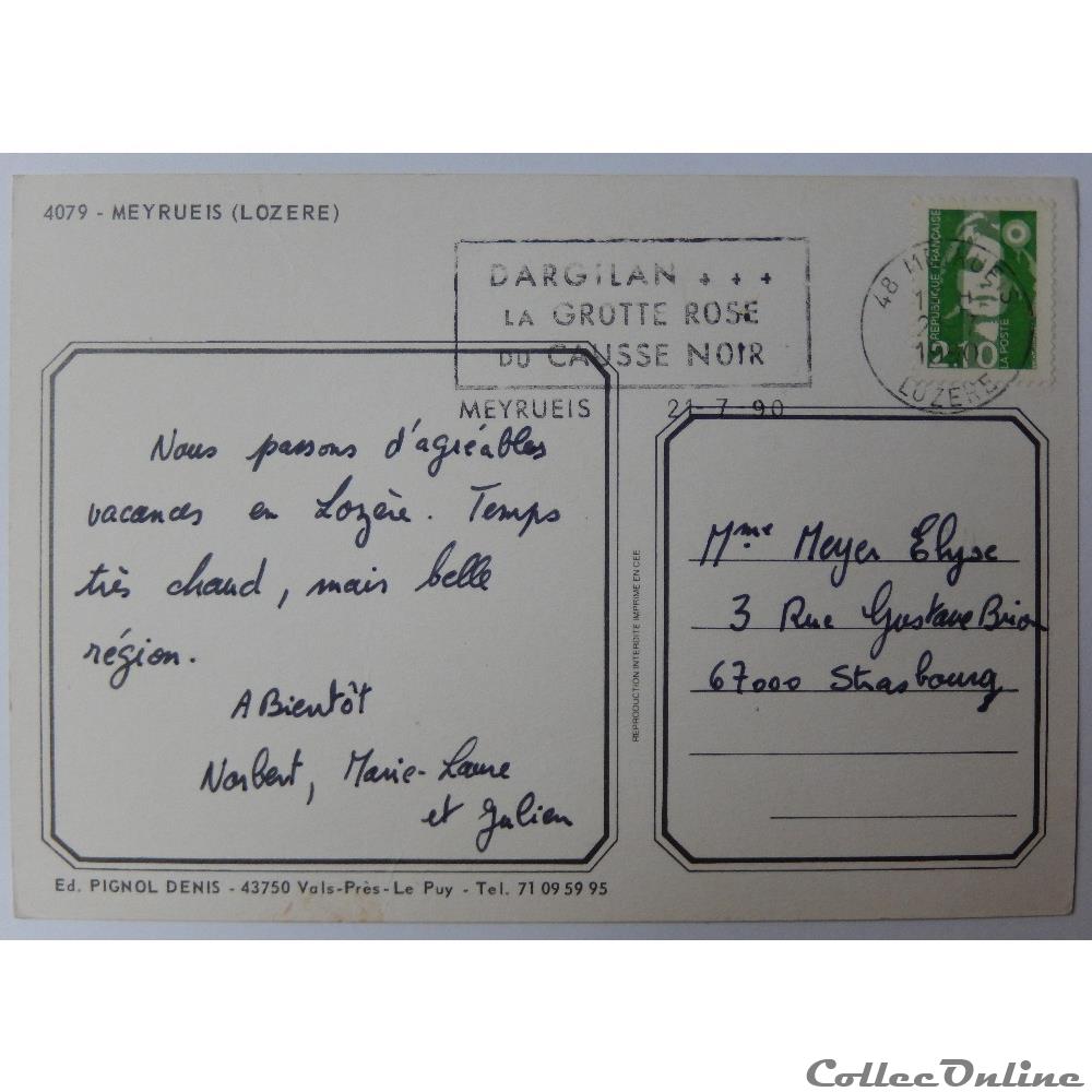 CP de Lozère, Meyrueis carte postale france languedoc roussillon cp de lozere meyrueis