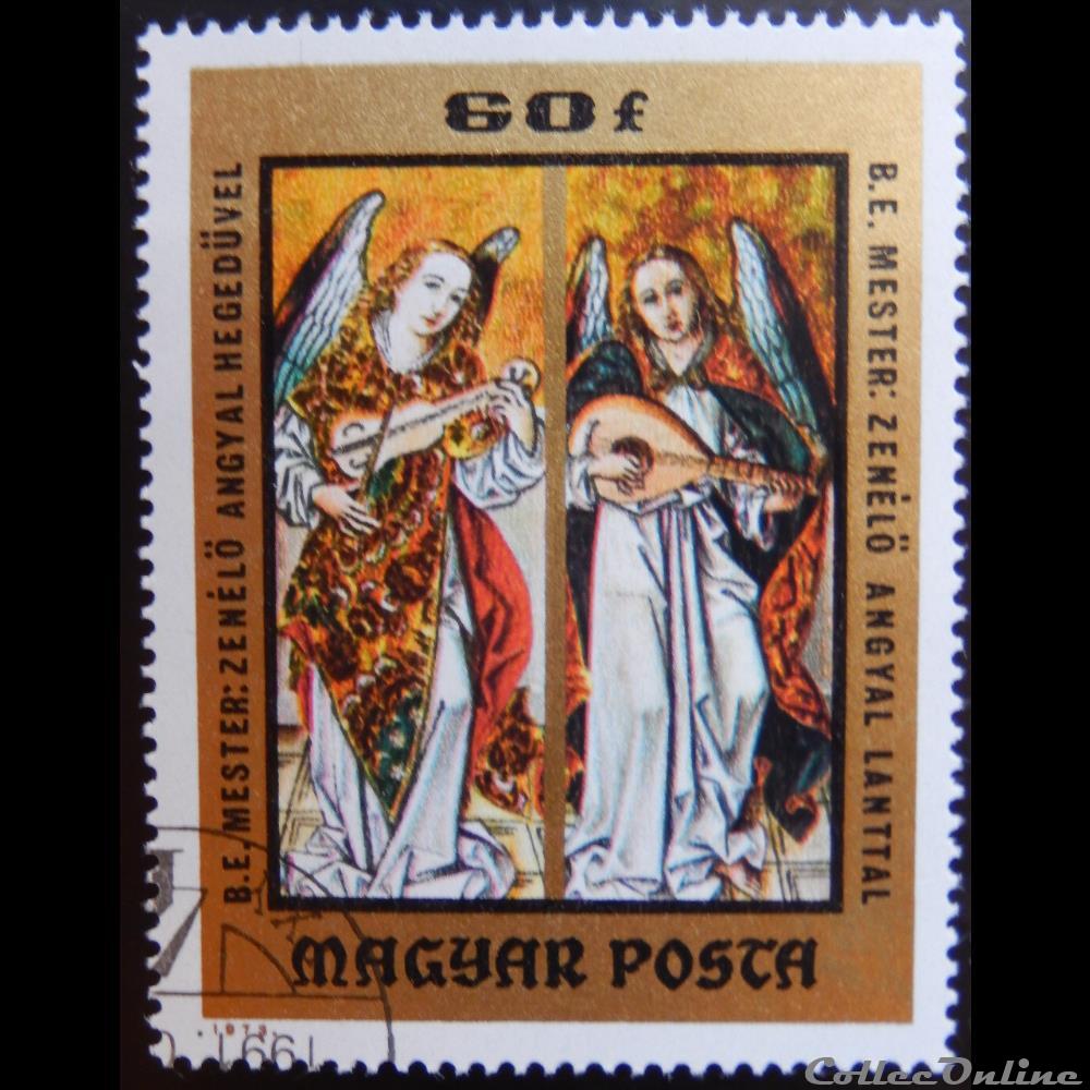 timbre europe hongrie 02337 peinture de christian museum esztergom 60f de 1973