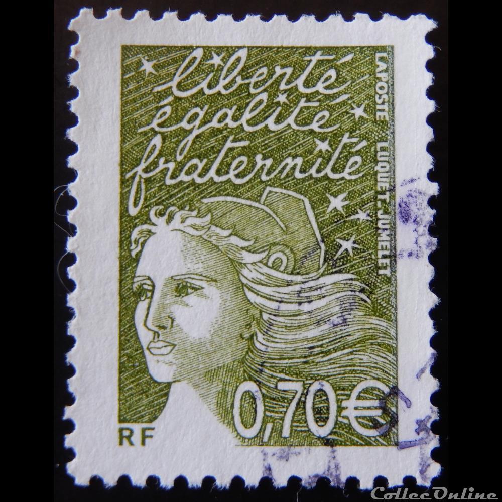 03571 Marianne de Luquet 0,70 € vert timbre france 03571 marianne de luquet 0 70 vert