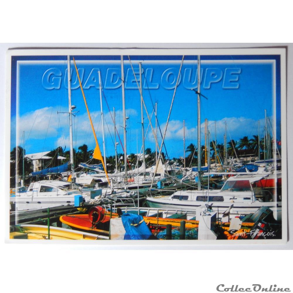 carte postale france outre mer cp de guadeloupe saint francois la marina