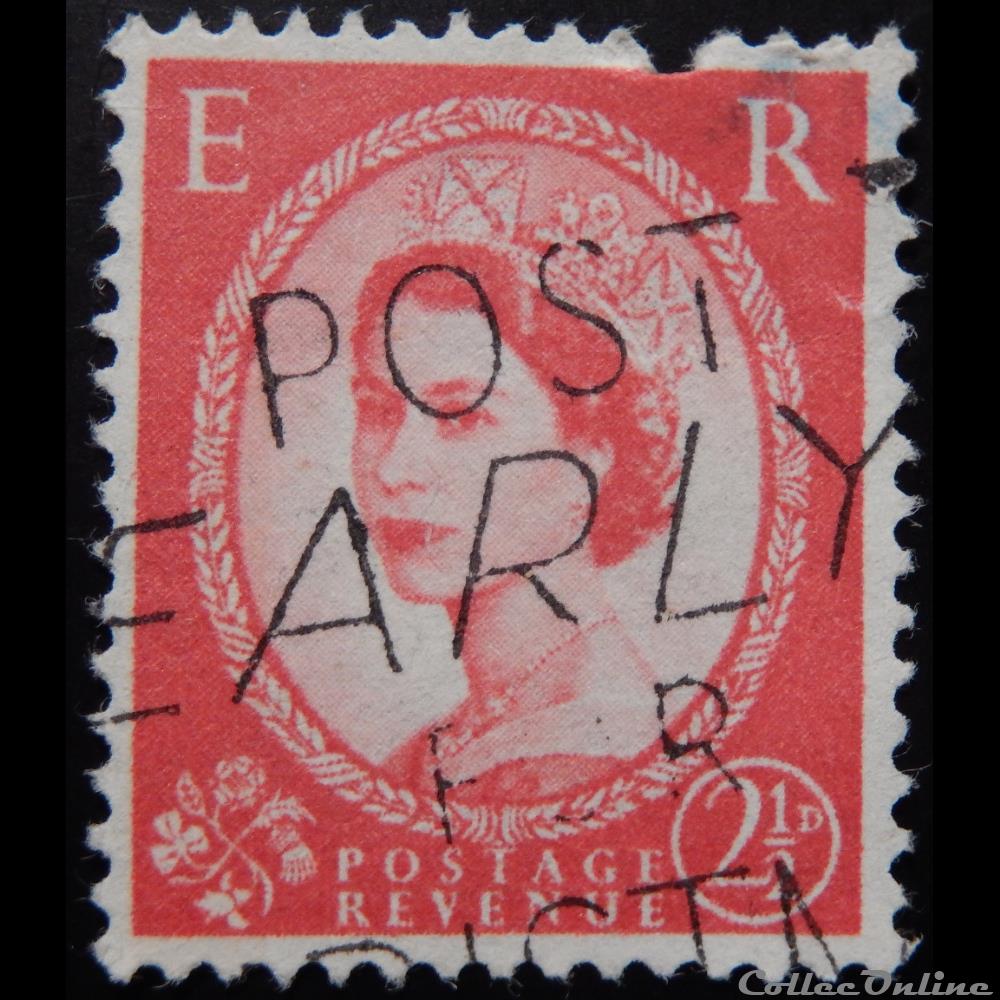 Royaume-Uni 00291 reine Elisabeth II 2 1/2d de 1955 3 timbre europe royaume uni 00291 reine elisabeth ii 2 1 2d de 1955
