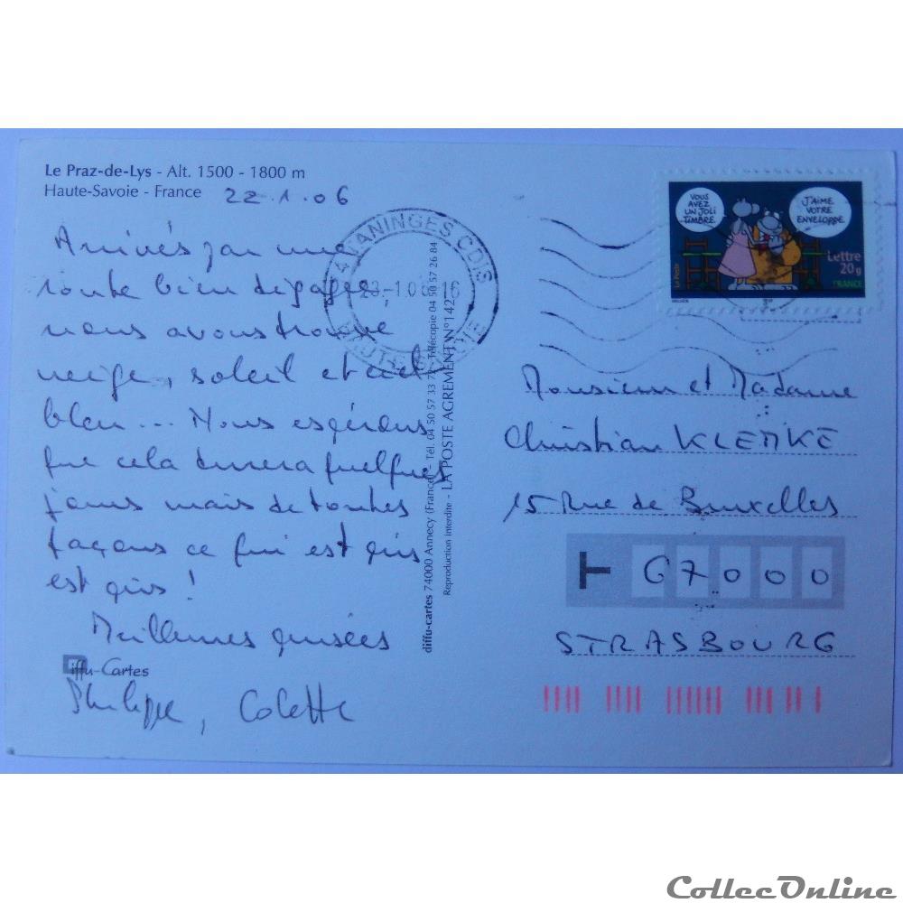 carte postale france rhone alpe cp de haute savoie le praz de lys