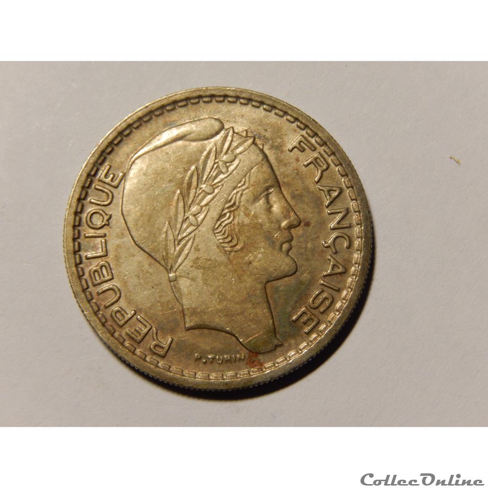 monnaie france moderne 10 francs turin petite tete 1948