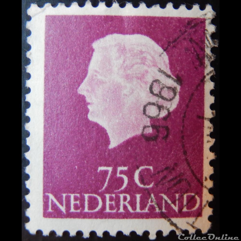 Pays-Bas 00609 reine Juliana 75c de 1953 3 timbre europe pays bas 00609 reine juliana 75c de 1953