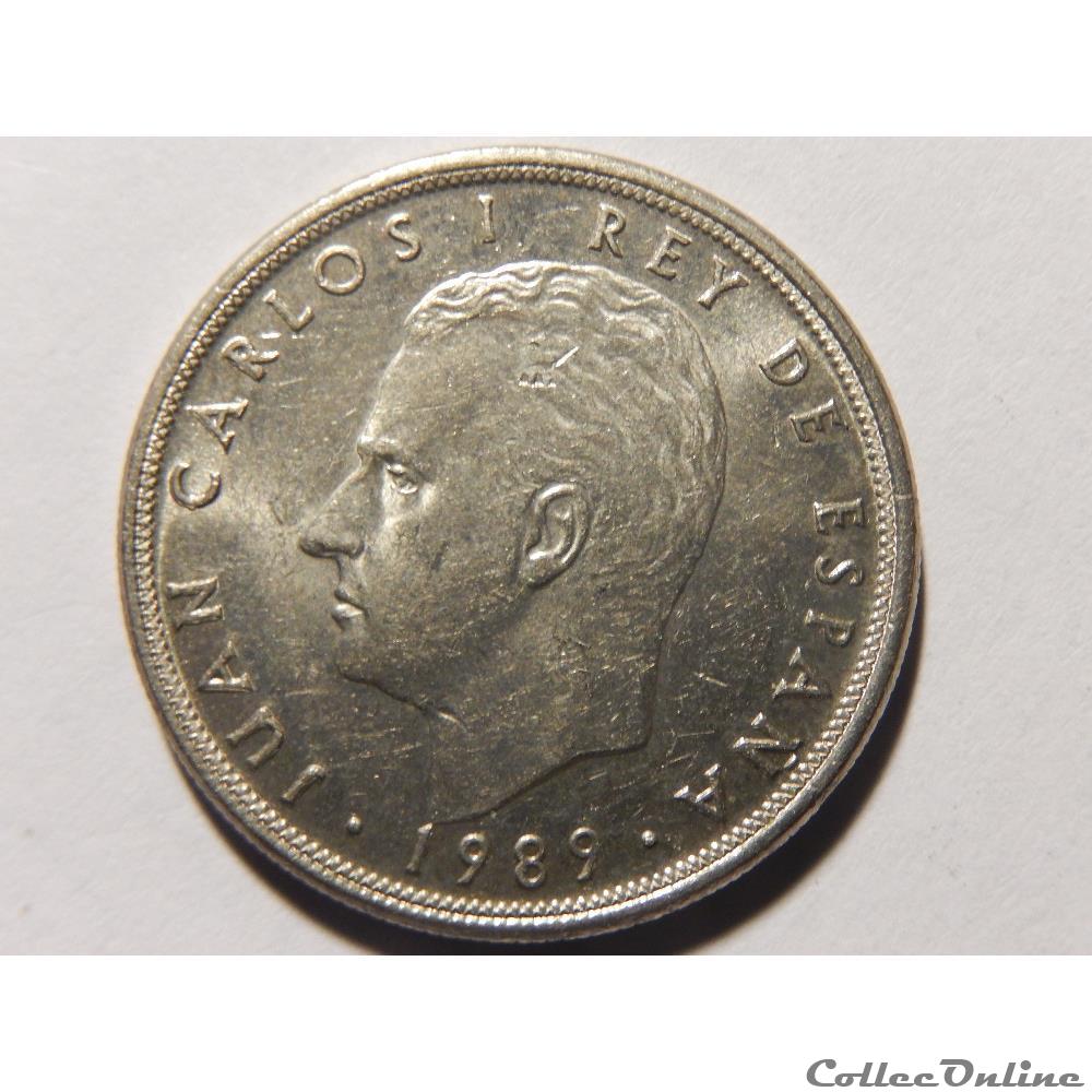 Espagne, 5 pesetas de 1989 2 monnaie monde espagne 5 pesetas de 1989