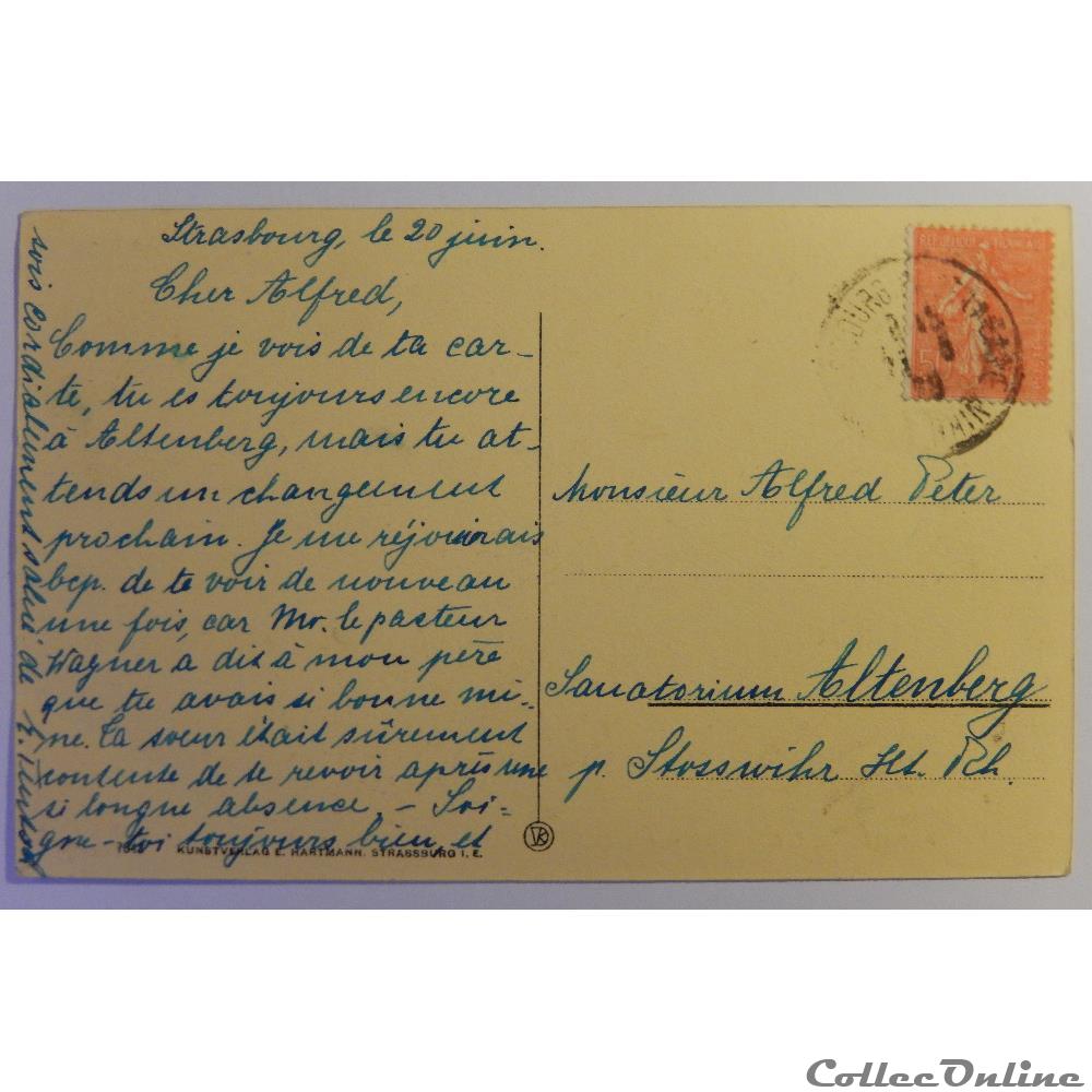 carte postale france alsace cpa de strasbourg bas rhin